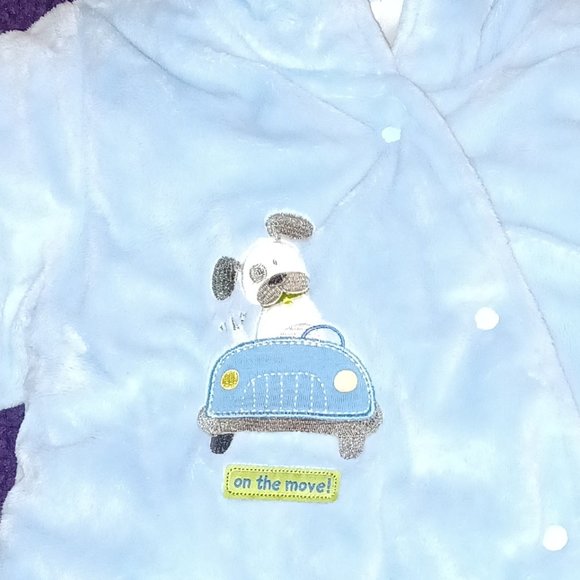 Baby boy's winter bunting/snow suit Carter's. Fits stroller/car seat. Sz 3-6 mos - Picture 7 of 9